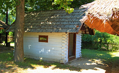 Sietesz, Markowa, Nowosielce, Parafia, Kościół, Zabudowa, Zabytek, Kościół, Skansen, Chata, Chłopska, Zagroda,  © woodyd