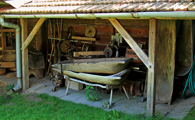 Sietesz, Markowa, Nowosielce, Parafia, Kościół, Zabudowa, Zabytek, Kościół, Skansen, Chata, Chłopska, Zagroda,  © woodyd