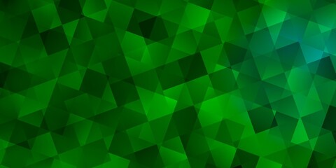 Obraz premium Light Green vector backdrop with lines, rhombus.