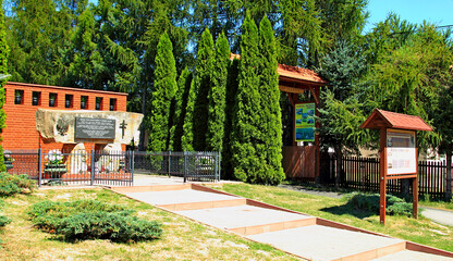 Sietesz, Markowa, Nowosielce, Parafia, Kościół, Zabudowa, Zabytek, Kościół, Skansen, Chata, Chłopska, Zagroda,  © woodyd