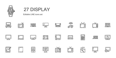 display icons set