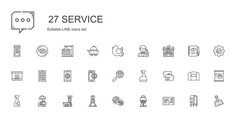 service icons set