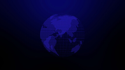 Fototapeta na wymiar New blue color 3d earth background image,planet image