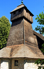 Sietesz, Markowa, Nowosielce, Parafia, Kościół, Zabudowa, Zabytek, Kościół, Skansen, Chata, Chłopska, Zagroda,  © woodyd