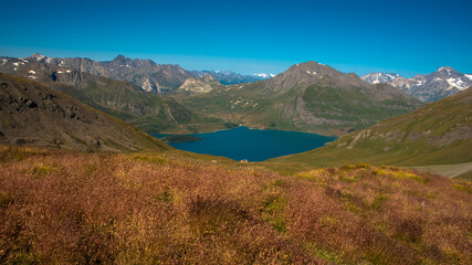 Lake and Mont Cenis dam