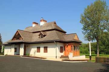 Pastewnik, Przeworsk, Skansen, Zagroda, Domek, Zabytek, Zabudowa drewniana,  © woodyd