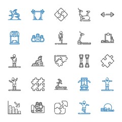 fit icons set