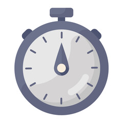 
An editable icon of stopwatch in style 
