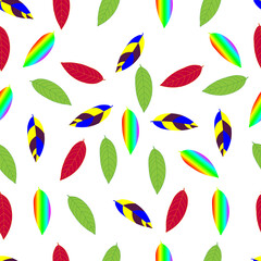 Fototapeta premium Leaf pattern is green.