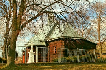 Hawłowice, Szkoła, Zamek, Pałac, Park, Zabytek, Krajobraz © woodyd