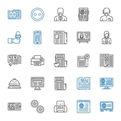 press icons set