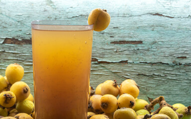 Yellow loquat juice