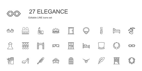 elegance icons set