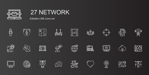 network icons set