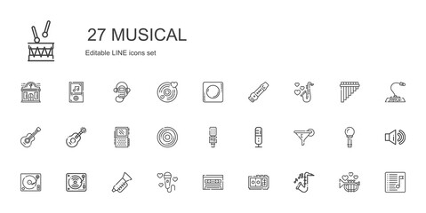 musical icons set