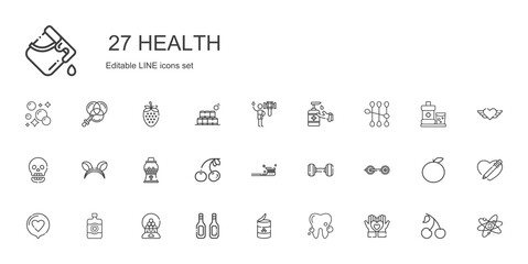health icons set
