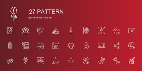 pattern icons set