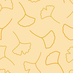 Fall Ginkgo Abstract Pattern