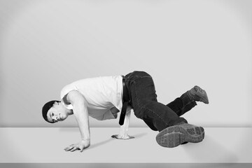 Acrobatic.