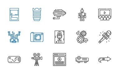 video icons set
