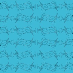 Smiling Whale Shark While Closing One Eye and Wearing a Santa Hat Illustration, Cartoon Funny Character, Pattern Wallpaper 