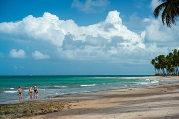 Carneiros beach, Tamandare, near Recife, Pernambuco, Brazil on April 8, 2019.