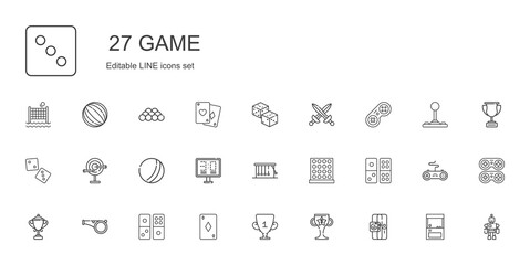 game icons set