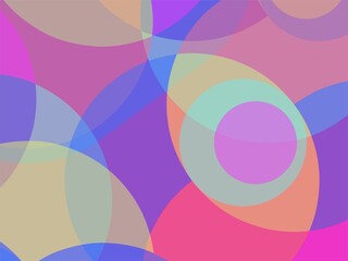 Beautiful of Colorful Art Blue, Pink Yellow, Red, Abstract Modern Shape. Image for Background or Wallpaper