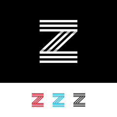 Z letter Logo, Z minimalist logo, Z Line Logo Design Template Inspiration, Vector, Illustration.