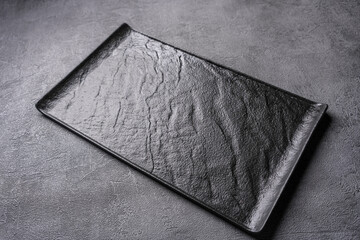 plate on wood