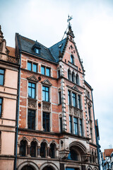 Obraz premium Antique building view in Old Town, Hanover, Germany.