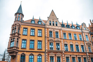 Financial broker at the Old Town Hall in Hanover, Germany.