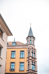 Fototapeta na wymiar Street view of downtown in Hannover, Germany.