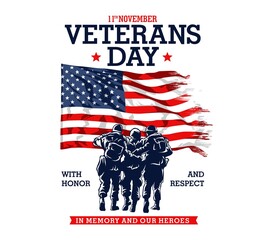 Veterans Day Grahic Illustration