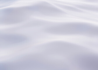White soft cloth. Empty White backdrop. 3d render