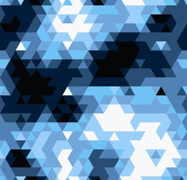 Camouflage seamless pattern. Abstract modern vector military backgound.