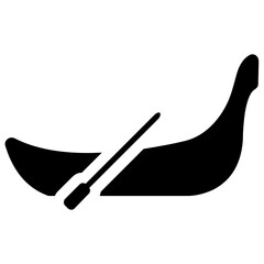  A boat with oar, gondola icon in modern style   © SmashingStocks