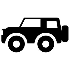 
Quadro jeep icon design, editable vector of travel transport 
