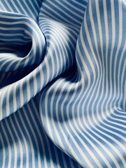 Fototapeta na wymiar blue and white striped texture closeup
