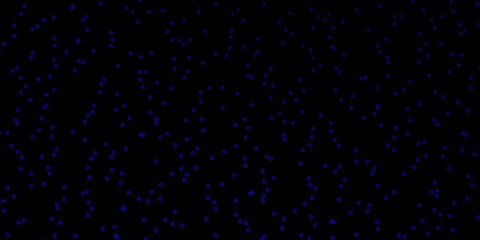 Dark BLUE vector background with colorful stars. Colorful illustration with abstract gradient stars. Theme for cell phones.
