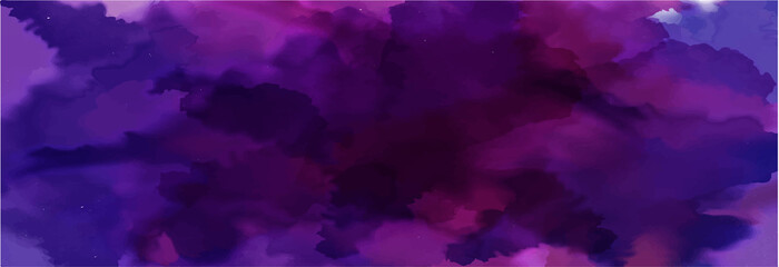 Fototapeta na wymiar Purple watercolor background for textures backgrounds and web banners design