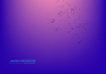 Abstract network connection background .Neon Light background.