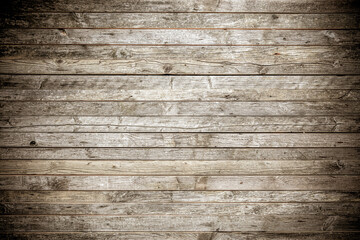 Close up of old wooden fence planks