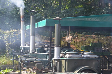 kuchnia polowa , wojskowa kuchnia , polowa kuchnia © Szymon