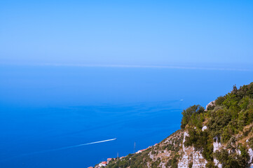 Fototapeta na wymiar Amalfi coast. Beautiful panorama with the sea. High quality photo