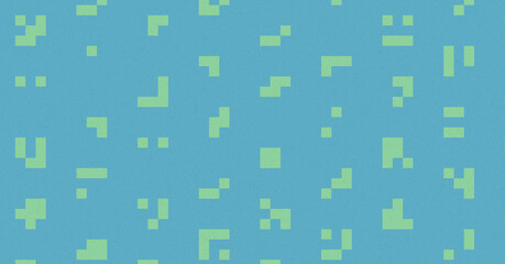 Abstract Color Halftone Dots generative art background illustration