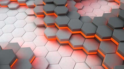 Abstract hexagon