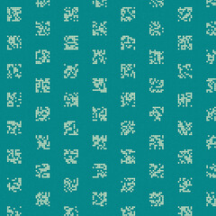 Abstract Color Halftone Dots generative art background illustration