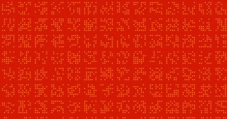 Abstract Color Halftone Dots generative art background illustration