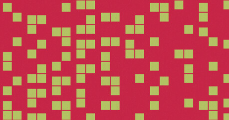 Abstract Color Halftone Dots generative art background illustration